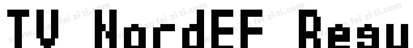 TV NordEF Regular Co字体转换